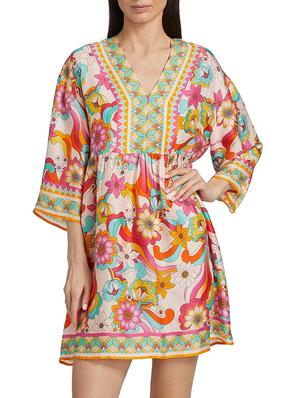 JADE JOHNNY WAS BARBARA MINI DRESS*******SIZE: SMALL